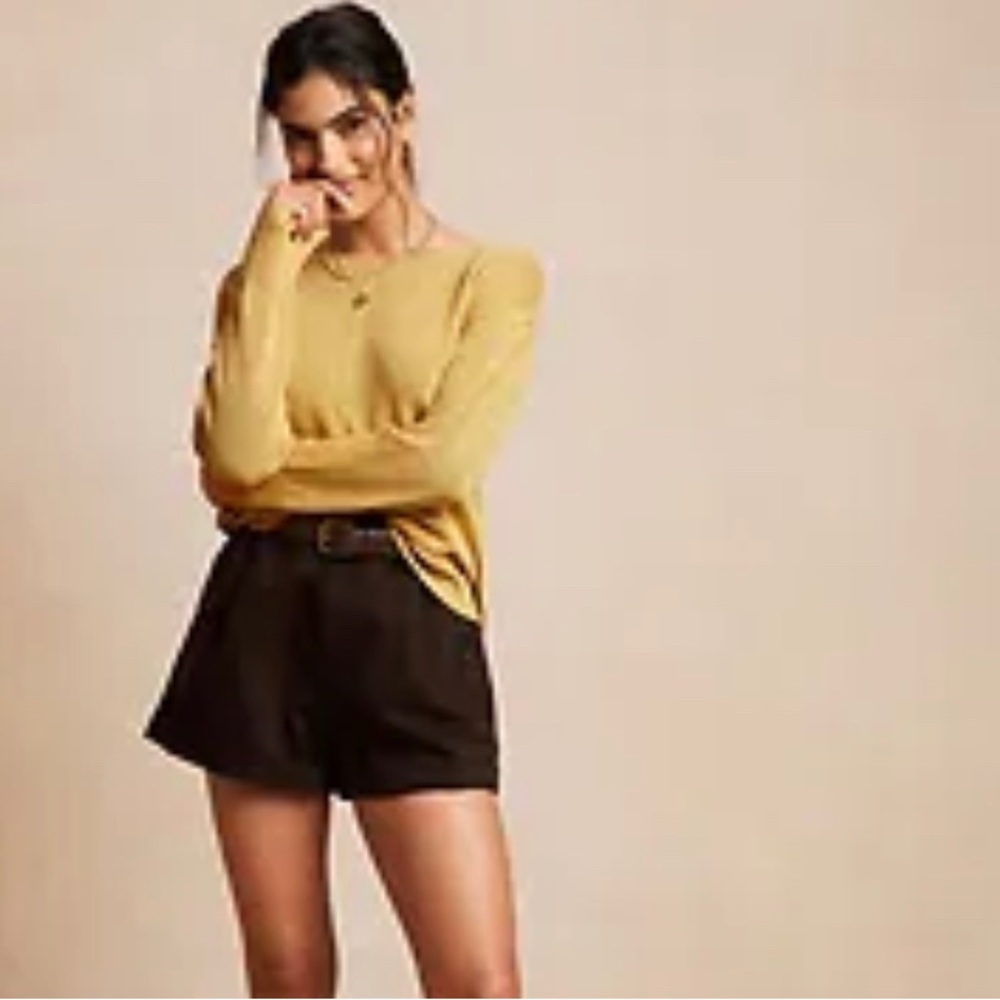 Banana Republic Ramie Rayon yellow sweater, brand new!